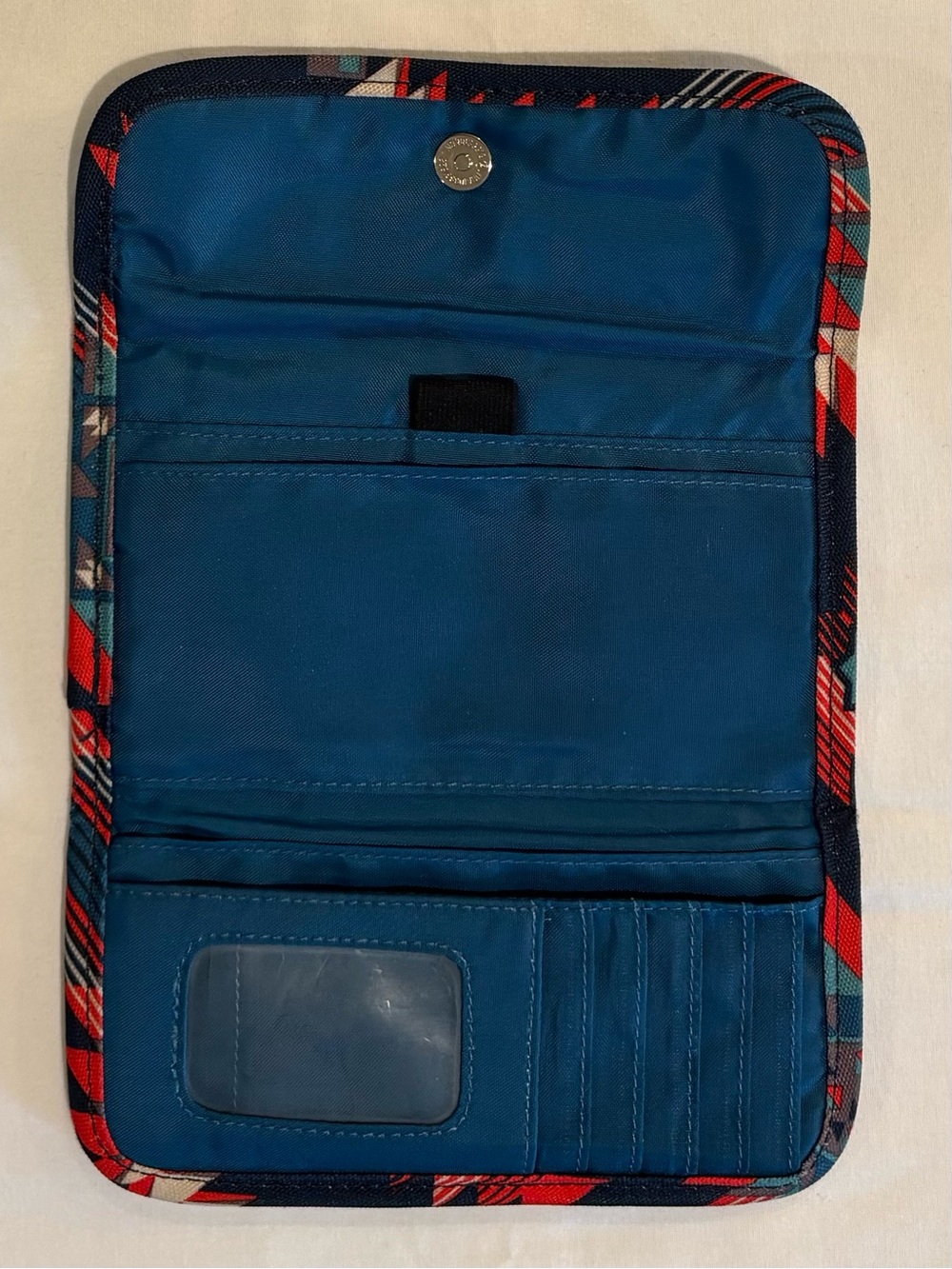 Kavu Navy Blue & Red Teal Mojave Aztec Print Crossbody Purse & Wallet Set - Picture 8 of 15